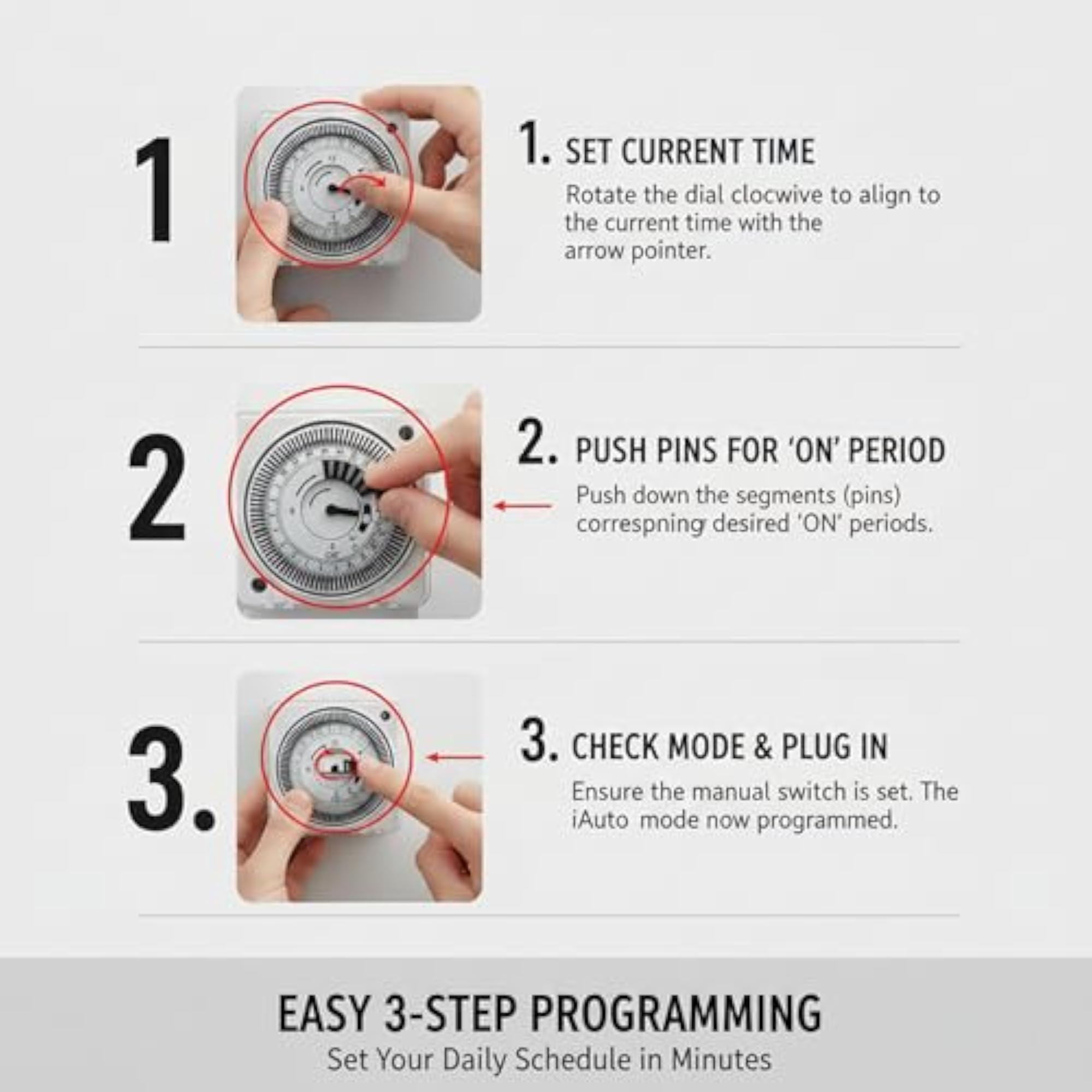 24 Hour Mechanical Timer Switch